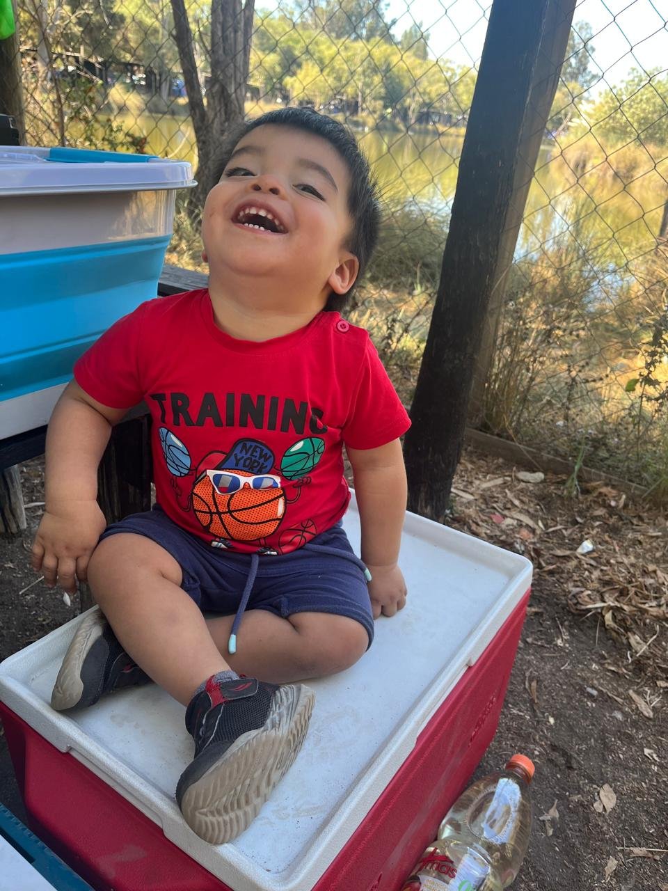 Bastián en familia